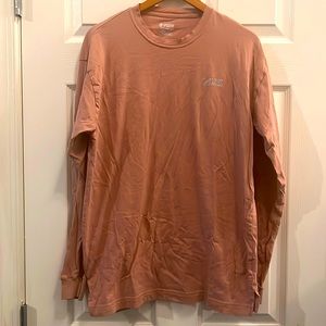 Pink long sleeve campus tee bling